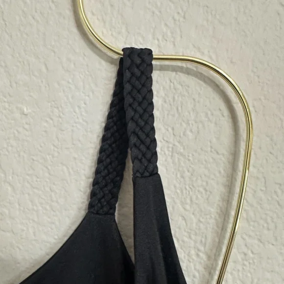 🆕 2pc REVOLVE X JOUES DE SABLE Emmy Cut-Out Bikini Top & Bottom in Noir - Picture 9 of 12